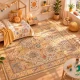 فرش ابریشم ماشینی T1095 کرم