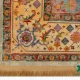 فرش ابریشم ماشینی T1095 کرم