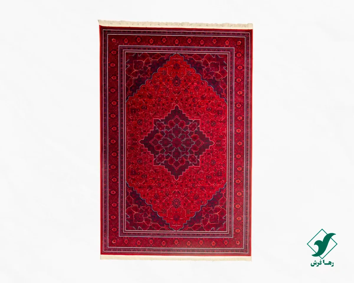 heris-lsk-00.webp فرش وینتیج هریس LSK لاکی سرمه ای